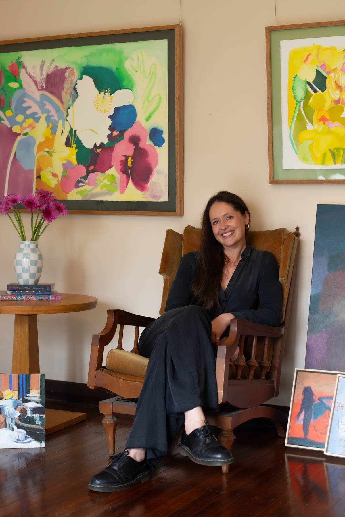 Lucille Jean in her studio